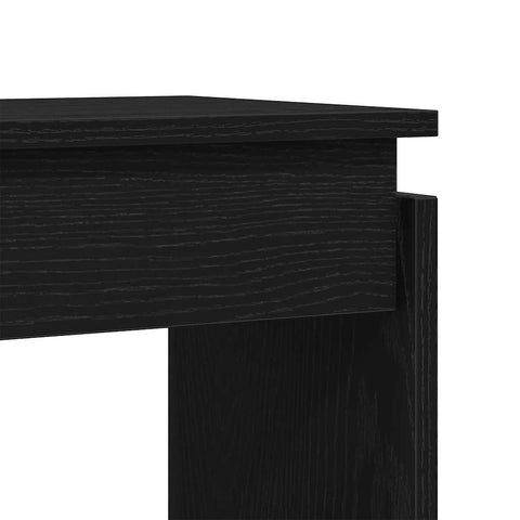 vidaXL Console Table Black oak 80 x 30 x 80 cm Engineered wood