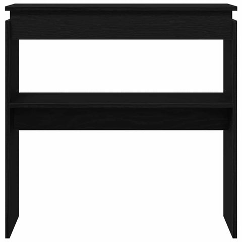 vidaXL Console Table Black oak 80 x 30 x 80 cm Engineered wood
