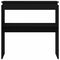 vidaXL Console Table Black oak 80 x 30 x 80 cm Engineered wood
