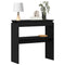 vidaXL Console Table Black oak 80 x 30 x 80 cm Engineered wood