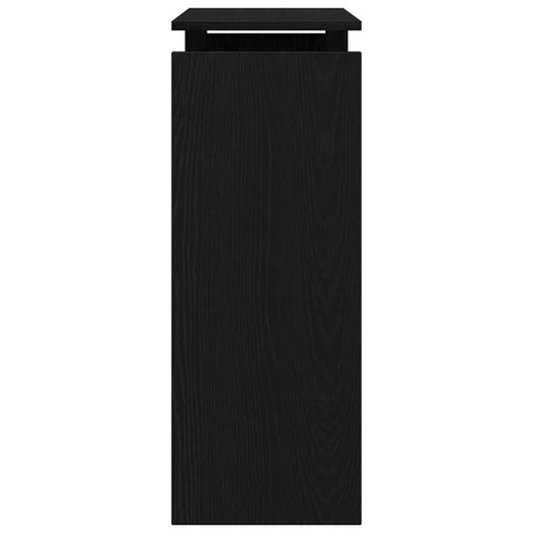 vidaXL Console Table Black oak 80 x 30 x 80 cm Engineered wood