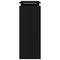 vidaXL Console Table Black oak 80 x 30 x 80 cm Engineered wood