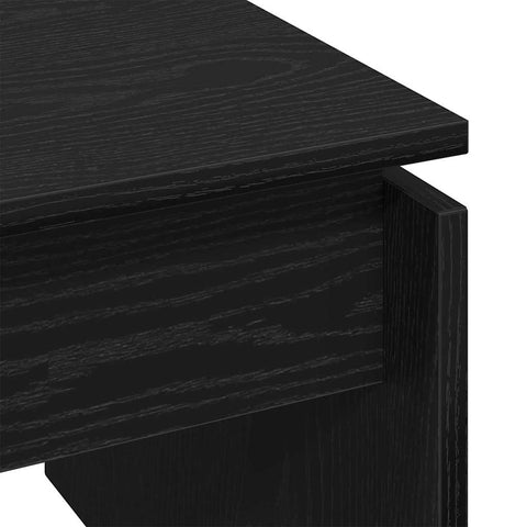 vidaXL Coffee Table Black Oak 68 x 38 x 50 cm Engineered wood
