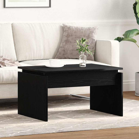vidaXL Coffee Table Black Oak 68 x 38 x 50 cm Engineered wood
