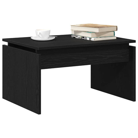 vidaXL Coffee Table Black Oak 68 x 38 x 50 cm Engineered wood
