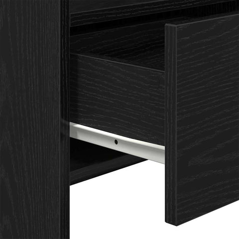 vidaXL Sideboard with Drawer Black 105 x 30 x 70 cm Engineered wood