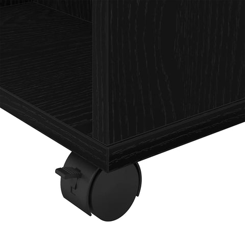 vidaXL Storage Cabinet Black oak 60 x 35 x 75 cm Engineered Wood