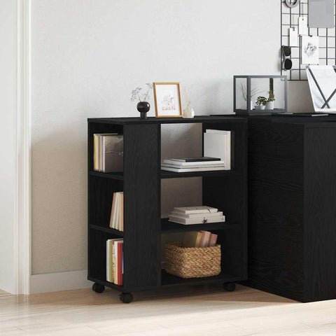 vidaXL Storage Cabinet Black oak 60 x 35 x 75 cm Engineered Wood