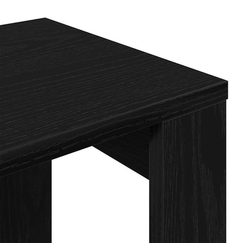 vidaXL Nesting Table 3 pcs Black oak 61 x 28 x 47 cm Engineered wood