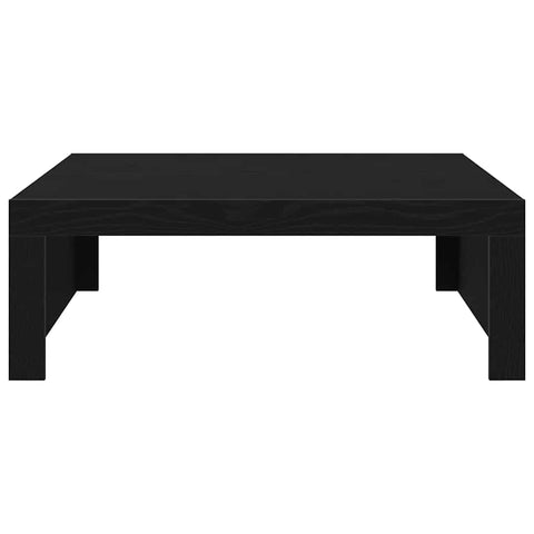 vidaXL Coffee Table Black oak 100 x 100 x 35 cm Engineered wood