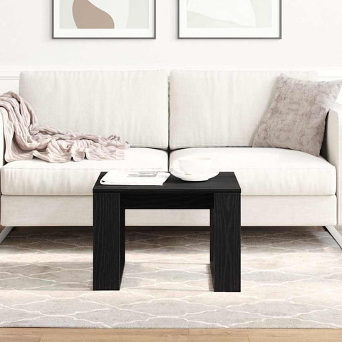 vidaXL Coffee Table Black oak 50 x 50 x 35 cm Engineered wood