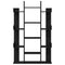 vidaXL Bookcase Black oak 86 x 25.5 x 140 cm Engineered Wood