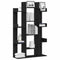 vidaXL Bookcase Black oak 86 x 25.5 x 140 cm Engineered Wood