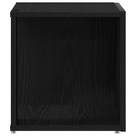 vidaXL Corner Shelves Black Oak 33 x 33 x 34.5 cm Engineered Wood