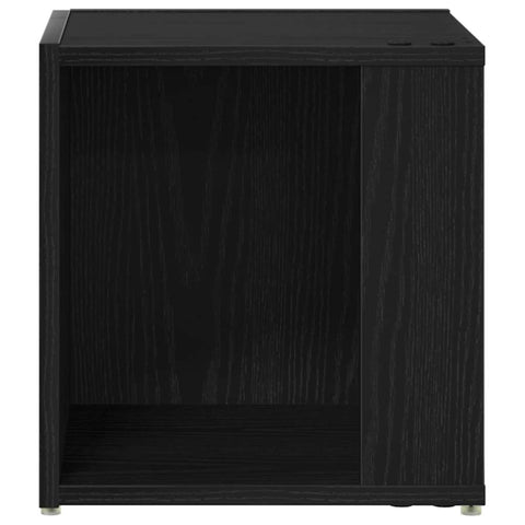 vidaXL Corner Shelves Black Oak 33 x 33 x 34.5 cm Engineered Wood