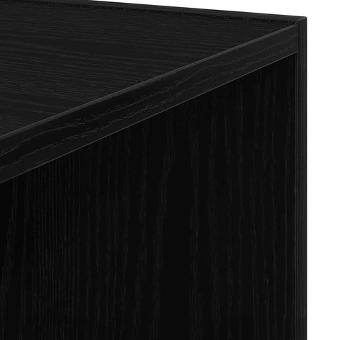 vidaXL Corner Shelves Black Oak 33 x 33 x 132 cm Engineered Wood