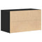 vidaXL Bench with Drawer Black 80 x 40 x 45 cm Engineered wood