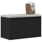 vidaXL Bench with Drawer Black 80 x 40 x 45 cm Engineered wood