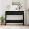vidaXL Console Table Black oak 100 x 35 x 76.5 cm Engineered wood