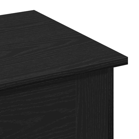 vidaXL Coffee Table Black Oak 40 x 40 x 42 cm Engineered Wood