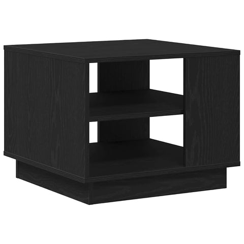vidaXL Coffee Table Black Oak 55 x 55 x 42 cm Engineered Wood