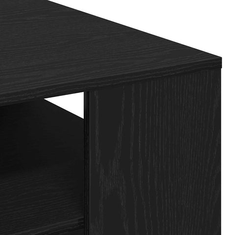 vidaXL Coffee Table Black Oak 40 x 40 x 43 cm Engineered Wood