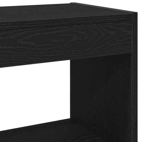 vidaXL Book Cabinet Black oak 40 x 30 x 71.5 cm Engineered Wood