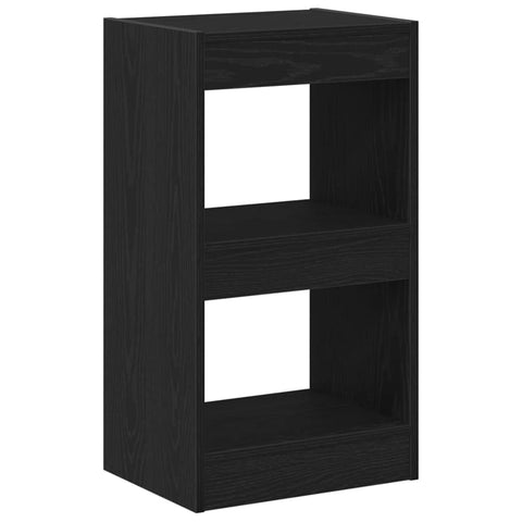 vidaXL Book Cabinet Black oak 40 x 30 x 71.5 cm Engineered Wood