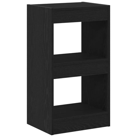 vidaXL Book Cabinet Black oak 40 x 30 x 71.5 cm Engineered Wood