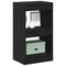 vidaXL Book Cabinet Black oak 40 x 30 x 71.5 cm Engineered Wood