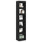 vidaXL Book Cabinet Black oak 40 x 30 x 198 cm Engineered Wood
