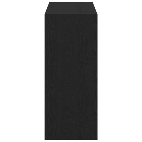 vidaXL Book Cabinet Black oak 80 x 30 x 72 cm Engineered Wood
