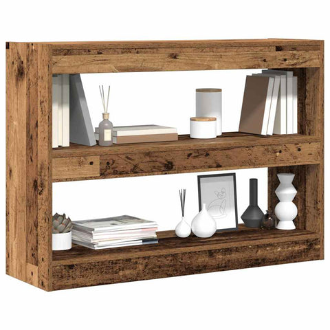 vidaXL Bookcase Old wood 100 x 30 x 72 cm Engineered Wood