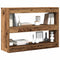 vidaXL Bookcase Old wood 100 x 30 x 72 cm Engineered Wood