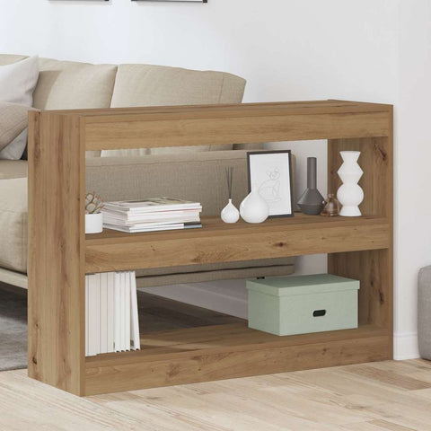 vidaXL Bookcase Artisan oak 100 x 30 x 72 cm Engineered Wood