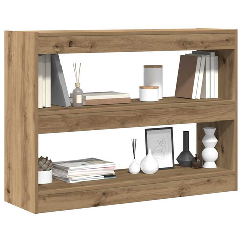 vidaXL Bookcase Artisan oak 100 x 30 x 72 cm Engineered Wood