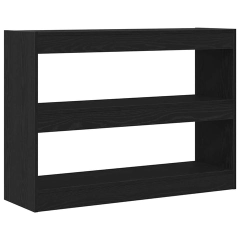 vidaXL Bookcase Black oak 100 x 30 x 72 cm Engineered Wood
