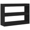 vidaXL Bookcase Black oak 100 x 30 x 72 cm Engineered Wood