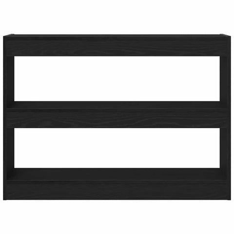 vidaXL Bookcase Black oak 100 x 30 x 72 cm Engineered Wood