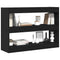 vidaXL Bookcase Black oak 100 x 30 x 72 cm Engineered Wood