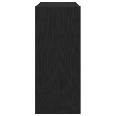vidaXL Bookcase Black oak 100 x 30 x 72 cm Engineered Wood