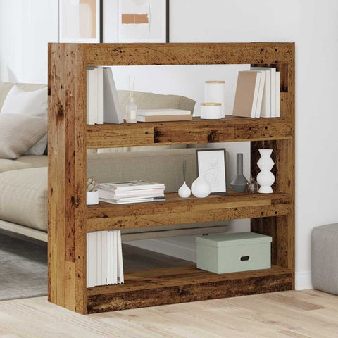 vidaXL Book Cabinet Old wood 100 x 30 x 103 cm Engineered Wood
