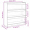 vidaXL Book Cabinet Old wood 100 x 30 x 103 cm Engineered Wood