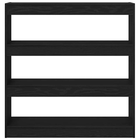 vidaXL Book Cabinet Black oak 100 x 30 x 103 cm Engineered Wood