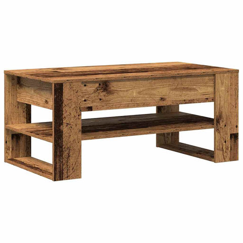 vidaXL Coffee Table Old wood 102 x 55 x 45 cm Engineered wood