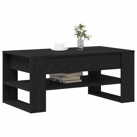 vidaXL Coffee Table Black oak 102 x 55 x 45 cm Engineered wood