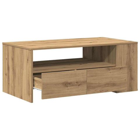 vidaXL Coffee Table Artisan oak 102 x 55 x 43.5 cm Engineered wood