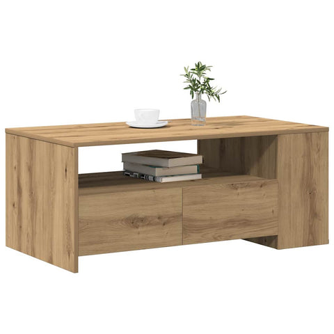 vidaXL Coffee Table Artisan oak 102 x 55 x 43.5 cm Engineered wood