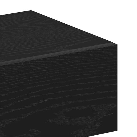 vidaXL Bedside Cabinet Black oak 46 x 29.5 x 30 cm Engineered wood