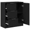 vidaXL Sideboard with Drawer Black 60 x 30 x 70 cm Engineered wood